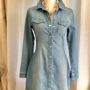 MINKPINK cozy soft jean dress